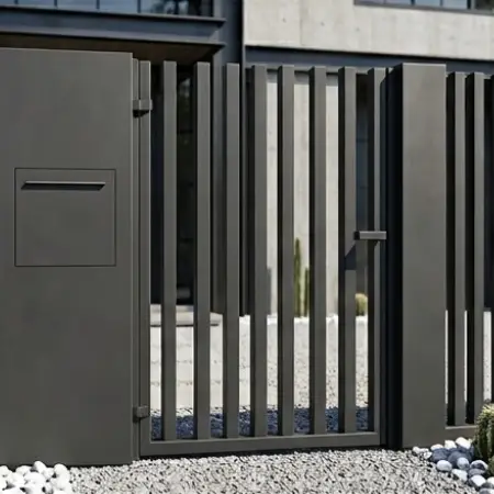 Hliníkový plot Trnava — moderný antracit